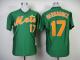 Mitchell and Ness 1985 New York Mets -17 Keith Hernandez Green Throwback Stitched MLB Jersey