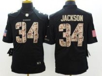 Nike Oakland Raiders -34 Bo Jackson Black NFL Limited Salute to Service Jersey