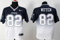 Nike Dallas Cowboys #82 Jason Witten Navy Blue White Men's Stitched NFL Elite Fadeaway Fashion Jerse