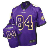 Nike Vikings -84 Cordarrelle Patterson Purple Team Color Stitched NFL Elite Drift Fashion Jersey