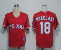 Texas Rangers #18 Mitch Moreland Red Cool Base Stitched MLB Jersey