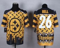Nike Pittsburgh Steelers #26 Le'Veon Bell Gold Men's Stitched NFL Elite Noble Fashion Jersey