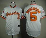 Mitchell And Ness 1970 Baltimore Orioles #5 Brooks Robinson White Throwback Stitched MLB Jersey