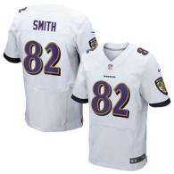 Nike Ravens -82 Torrey Smith White Men's Stitched NFL New Elite Jersey