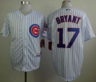 Chicago Cubs -17 Kris Bryant White Home Cool Base Stitched MLB Jersey