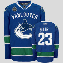 Vancouver Canucks 2011 Stanley Cup Finals -23 Alexander Edler Blue Stitched NHL Jersey