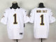 Nike Saints -1 Who Dat White Stitched NFL Elite Jersey