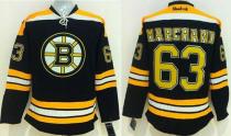 Boston Bruins -63 Brad Marchand Black Stitched NHL Jersey