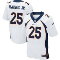 Nike Denver Broncos #25 Chris Harris Jr White Men's Stitched NFL New Elite Jersey