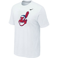 MLB Cleveland Indians Heathered Nike White Blended T-Shirt