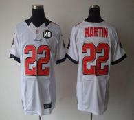 NikeTampa Bay Buccaneers #22 Doug Martin White With MG Patch Men‘s Stitched NFL Elite Jersey