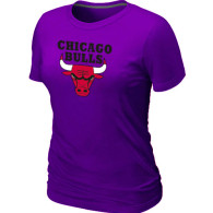 NBA Chicago Bulls Big Tall Primary Logo  Women T-Shirt (10)
