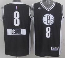 Brooklyn Nets -8 Deron Williams Black 2014-15 Christmas Day Stitched NBA Jersey