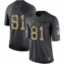 San Francisco 49ers -81 Terrell Owens Nike Anthracite 2016 Salute to Service Jersey