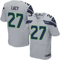 Nike Seahawks -27 Eddie Lacy Grey Alternate Stitched NFL Elite Jersey