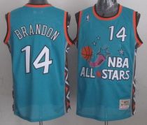 Mitchell And Ness Cleveland Cavaliers -14 Terrell Brandon Light Blue 1996 All Star Stitched NBA Jers