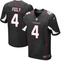 Nike Arizona Cardinals -4 Feely Jersey Black Elite Alternate Jersey