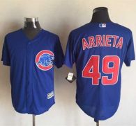 Chicago Cubs -49 Jake Arrieta Blue New Cool Base Stitched MLB Jersey