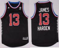 Houston Rockets -13 James Harden Black 2015 All Star Stitched NBA Jersey