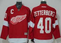 Detroit Red Wings -40 Henrik Zetterberg Red Stitched NHL Jersey