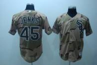 Chicago White Sox -45 Bobby Jenks Stitched Camouflage MLB Jersey
