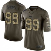 Nike Carolina Panthers -99 Kawann Short Green Stitched NFL Limited Salute to Service Jersey