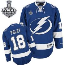 Tampa Bay Lightning -18 Ondrej Palat Blue 2015 Stanley Cup Stitched NHL Jersey