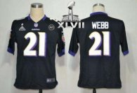 Nike Ravens -21 Lardarius Webb Black Alternate Super Bowl XLVII Stitched NFL Game Jersey