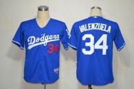 Los Angeles Dodgers -34 Fernando Valenzuela Blue Cool Base Stitched MLB Jersey