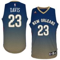 New Orleans Pelicans -23 Anthony Davis Navy Resonate Fashion Swingman Stitched NBA Jersey