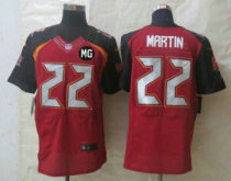 Nike Buccaneers -22 Doug Martin Red Team Color With MG Patch Stitched NFL New Elite Jersey
