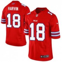 Nike Buffalo Bills -18 Percy Harvin Red Stitched NFL Elite Rush Jersey