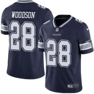 Nike Cowboys -28 Darren Woodson Navy Blue Team Color Stitched NFL Vapor Untouchable Limited Jersey