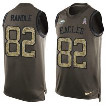 Nike Eagles -82 Rueben Randle Green Stitched NFL Limited Salute To Service Tank Top Jersey
