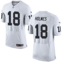 Nike Oakland Raiders #18 Andre Holmes White Men's Stitched NFL New Elite Jersey
