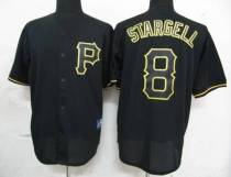 Pittsburgh Pirates #8 Willie Stargell Black Fashion Stitched MLB Jersey