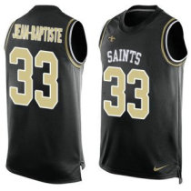 Nike Saints -33 Stanley Jean-Baptiste Black Team Color Stitched NFL Limited Tank Top Jersey