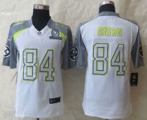 Nike Pittsburgh Steelers #84 Antonio Brown White Pro Bowl Men's Stitched NFL Elite Team Carter Jerse