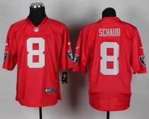 Nike Oakland Raiders #8 Matt Schaub Red Men's Stitched NFL Elite QB Practice Jersey