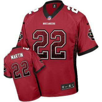 Nike Buccaneers -22 Doug Martin Red Team Color Stitched NFL Elite Drift Fashion Jersey
