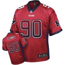 Nike Houston Texans -90 Jadeveon Clowney Red Alternate Mens Stitched NFL Elite Drift Fashion Jersey