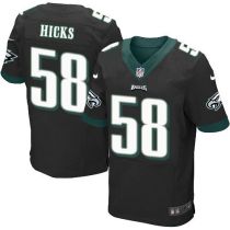 Nike Philadelphia Eagles #58 Jordan Hicks Black Alternate Men's Stitched NFL New Elite Jersey