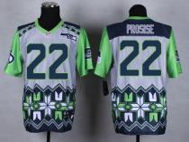 Nike Seahawks -22 CJ Prosise Grey Stitched NFL Elite Noble Fashion Jersey