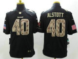 Nike Tampa Bay Buccaneers -40 Mike Alstott Black Stitched NFL Limited Salute to Service Jersey
