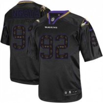 Nike Ravens -92 Haloti Ngata New Lights Out Black Men Stitched NFL Elite Jersey