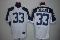 Nike Dallas Cowboys #33 Tony Dorsett White Thanksgiving Throwback Men's Stitched NFL Elite Jersey