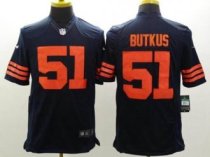 Nike Chicago Bears -51 Dick Butkus Navy Blue 1940s Throwback NFL Limited Jersey