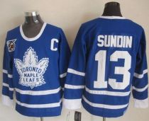 Toronto Maple Leafs -13 Mats Sundin Blue 75th CCM Throwback Stitched NHL Jersey