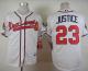 Atlanta Braves #23 David Justice White Cool Base Stitched MLB Jersey