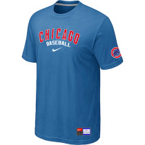 Chicago Cubs light Blue Nike Short Sleeve Practice T-Shirt